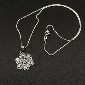 Religious Spiritual Symbols Sterling Silver Necklace
